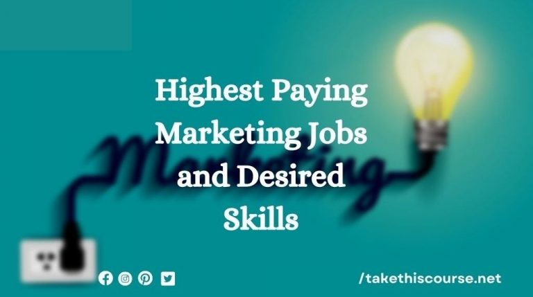 Highest Paying Marketing Jobs and Desired Skills