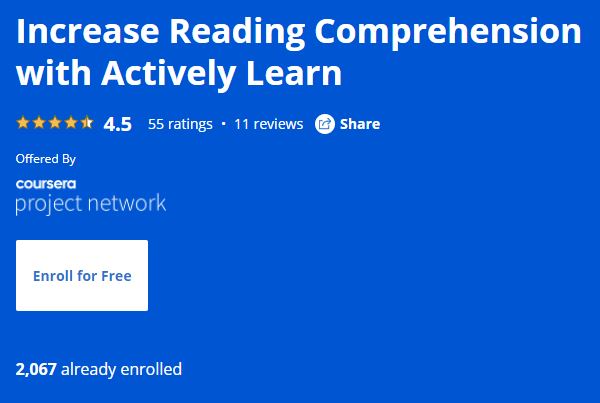 Increase Reading Comprehension with Actively Learn