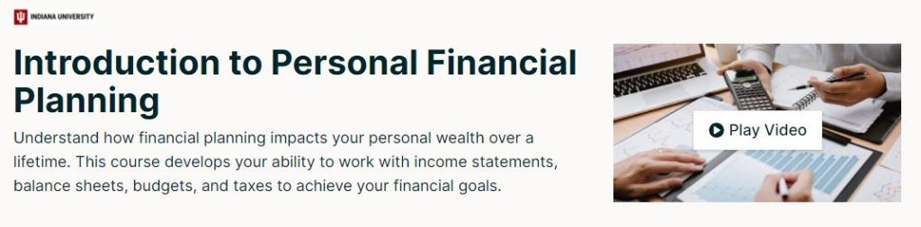 Introduction to Personal Financial Planning