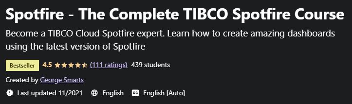 Spotfire - The Complete TIBCO Spotfire Training Course