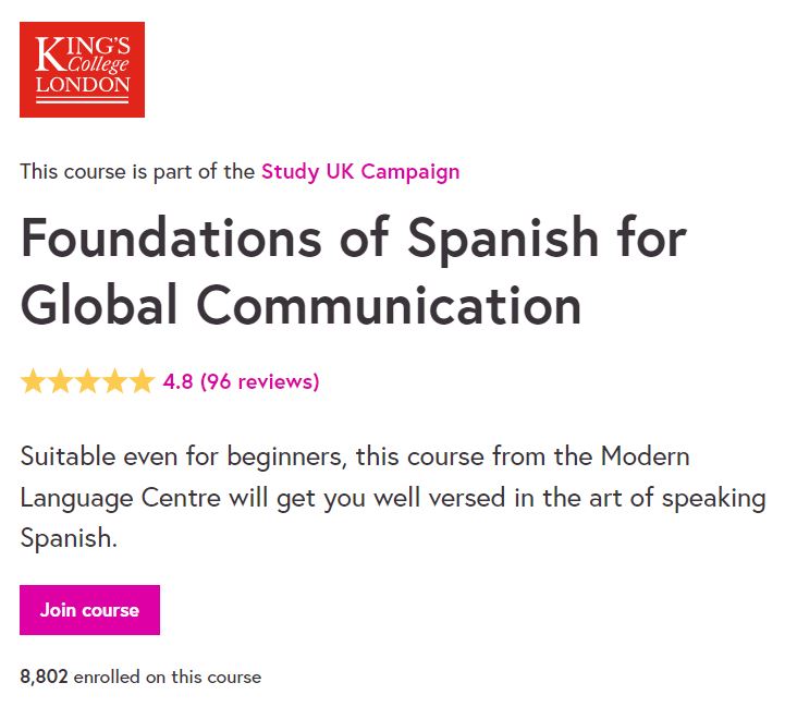 Foundations of Spanish for Global Communication