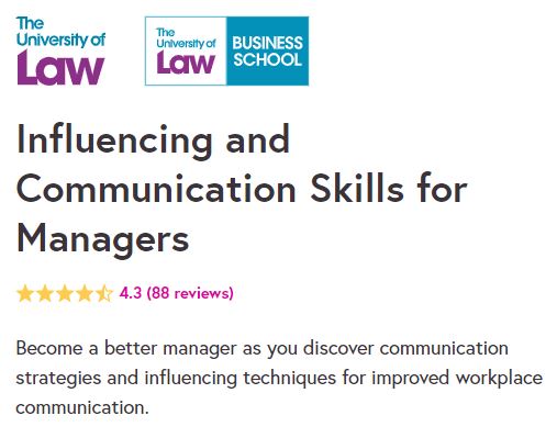 Influencing and Communication Skills for Managers