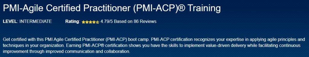 PMI-Agile Certified Practitioner (PMI-ACP)® Training