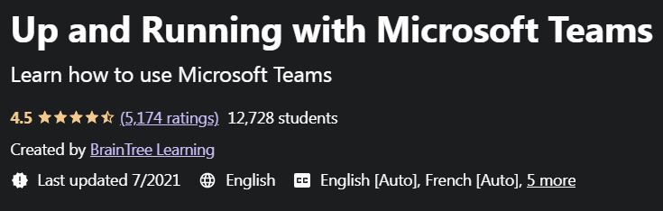 Up and Running with Microsoft Teams