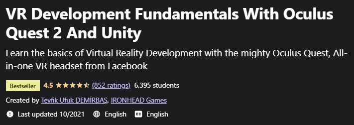 VR Development Fundamentals With Oculus Quest 2 And Unity