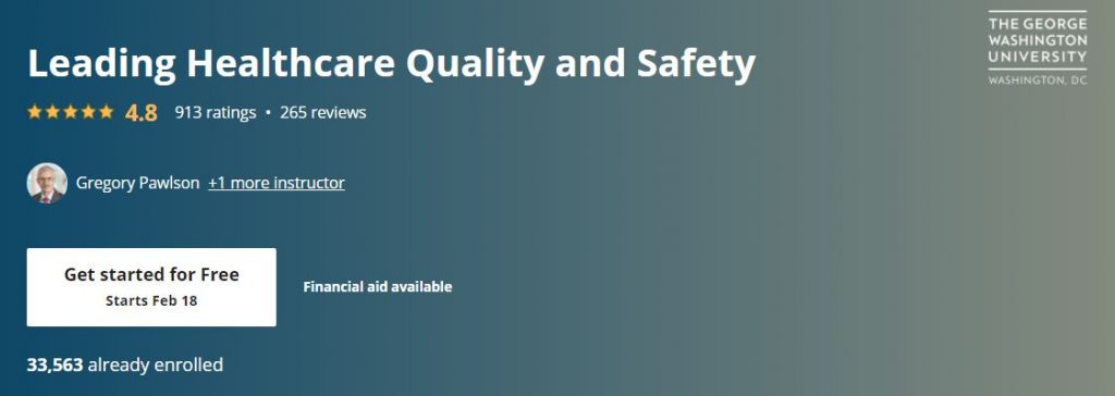 Leading Healthcare Quality and Safety