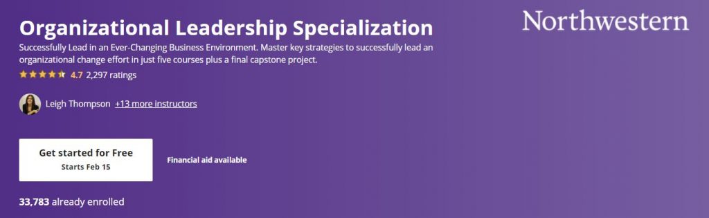 Organizational Leadership Specialization