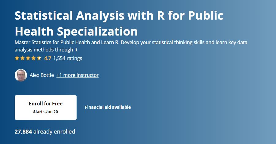 Statistical Analysis with R for Public Health Certification
