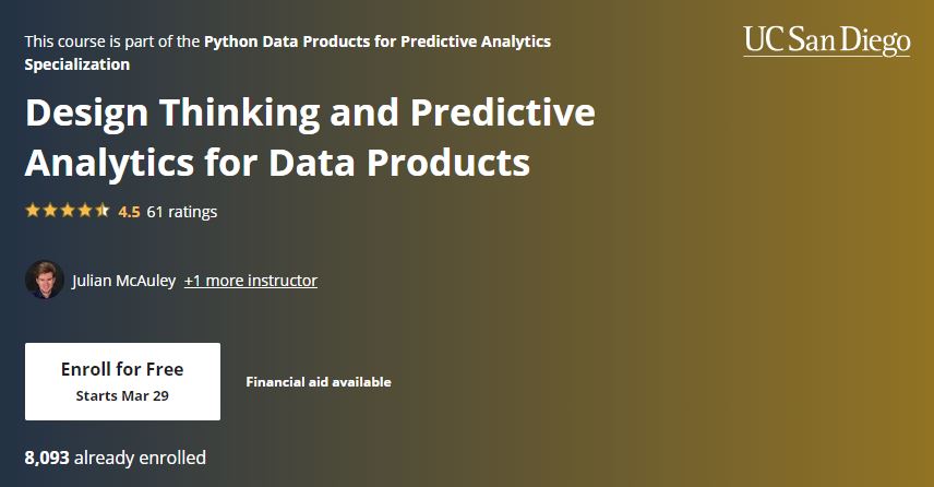 Design Thinking and Predictive Analytics for Data Products