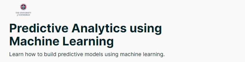Predictive Analytics using Machine Learning
