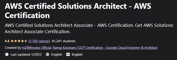 AWS Certified Solutions Architect - AWS Certification