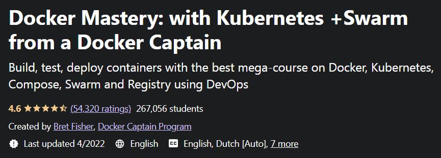 Docker Mastery- with Kubernetes +Swarm from a Docker Captain
