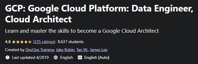 GCP- Google Cloud Platform- Data Engineer, Cloud Architect