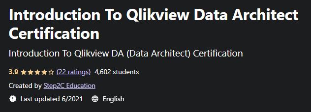 Introduction To Qlikview Data Architect Certification