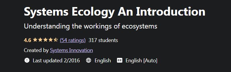 Systems Ecology An Introduction