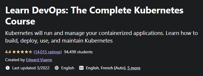 Learn DevOps- The Complete Kubernetes Course
