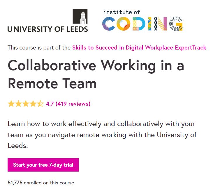 Collaborative Working in a Remote Team