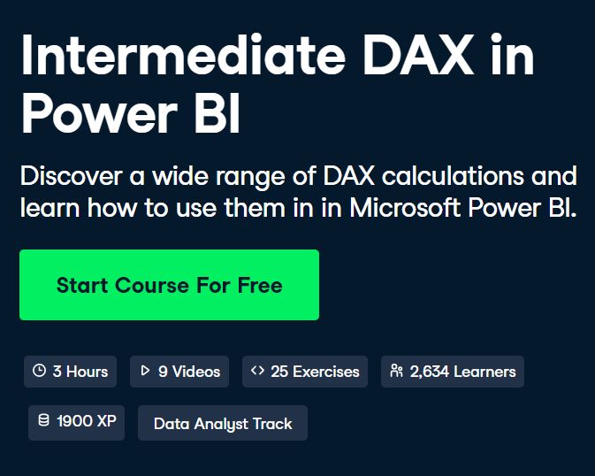Intermediate DAX in Power BI