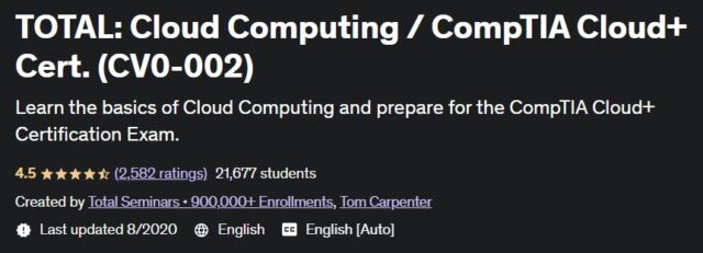 12 Best + Free Comptia Cloud+ Training Courses with Certificates - Take ...