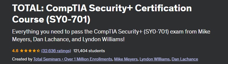 TOTAL: CompTIA Security+ Certification Course (SY0-701)