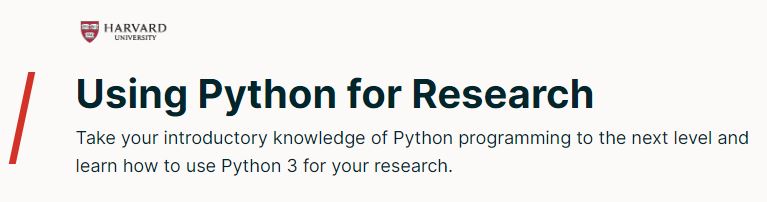 Using Python for Research