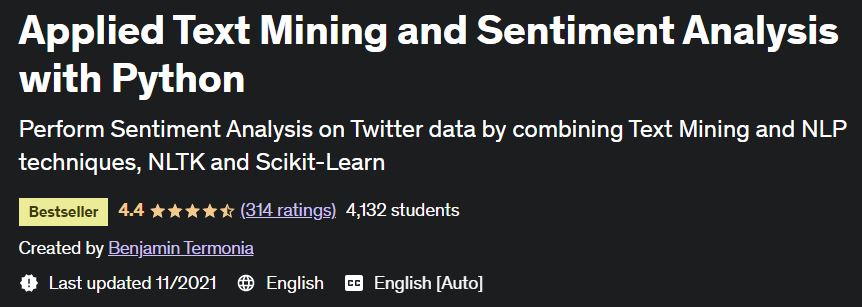 Applied Text Mining and Sentiment Analysis with Python