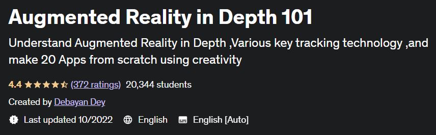 Augmented Reality in Depth 101