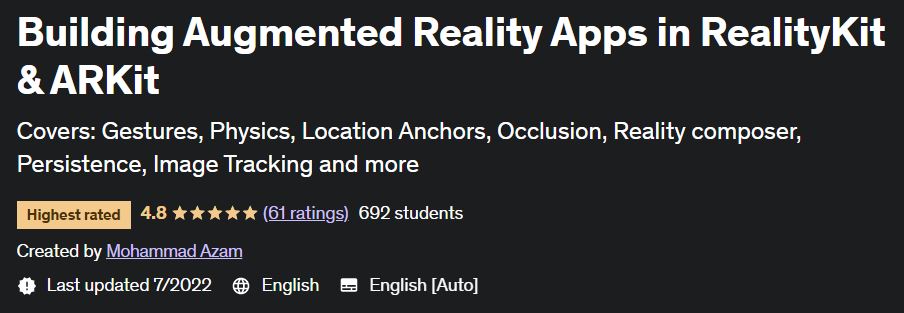 Building Augmented Reality Apps in RealityKit & ARKit