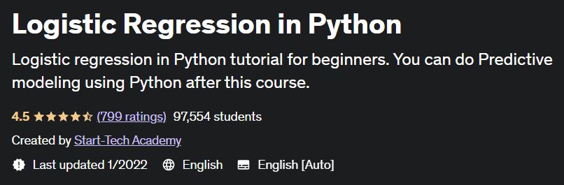 11 Best + Free Logistic Regression Courses with Certificates - Take ...