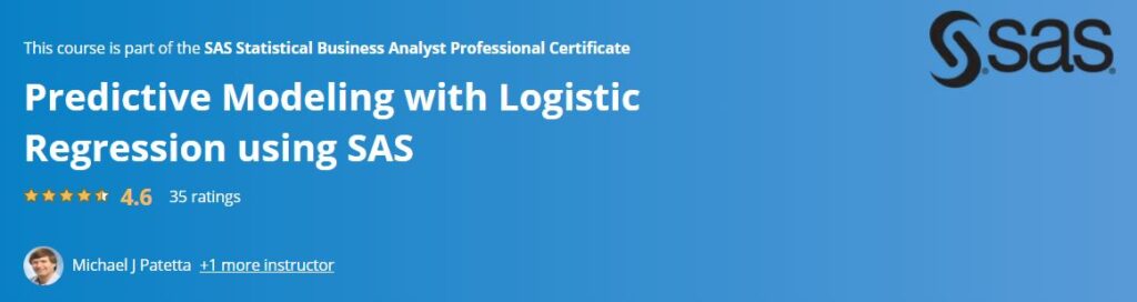 Predictive Modeling with Logistic Regression using SAS