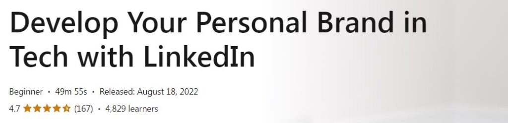 Develop Your Personal Brand in Tech with LinkedIn