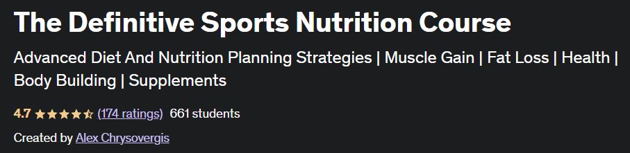 The Definitive Sports Nutrition Course