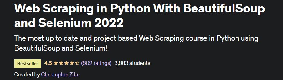 Web Scraping in Python With BeautifulSoup and Selenium