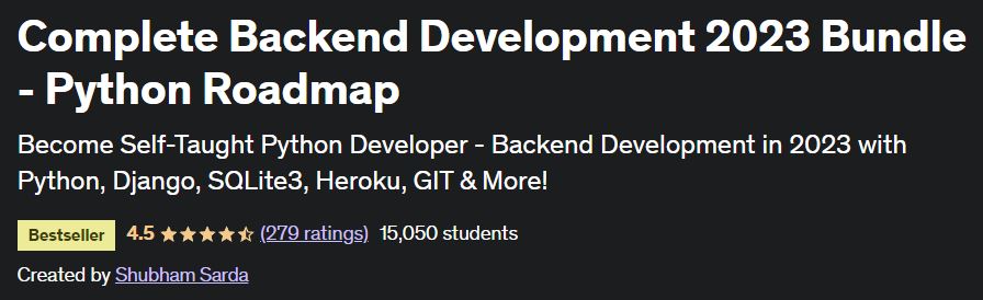 Complete Backend Development 2023 Bundle - Python Roadmap