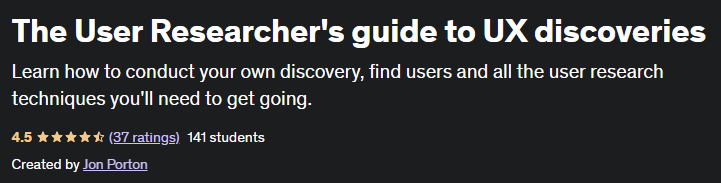 The User Researcher's guide to UX discoveries