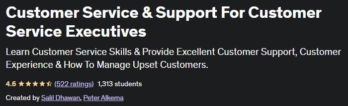 Customer Service & Support For Customer Service Executives
