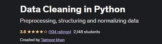 Data Cleaning in Python