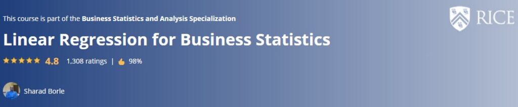 Linear Regression for Business Statistics