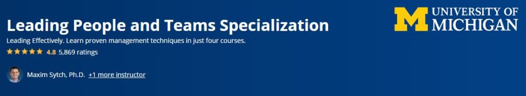 Leading People and Teams Specialization