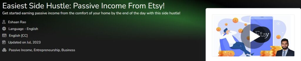 Easiest Side Hustle: Passive Income From Etsy!