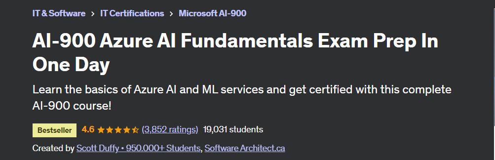 AI-900 Azure AI Fundamentals Exam Prep In One Day