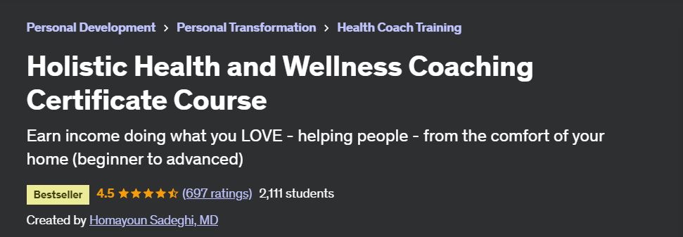 Holistic Health and Wellness Coaching Certificate Course