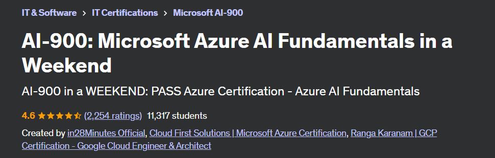 Microsoft Azure AI Fundamentals in a Weekend