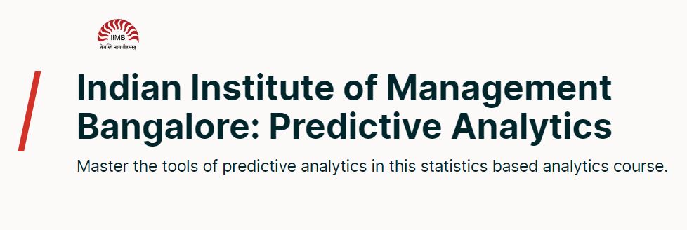 Predictive Analytics