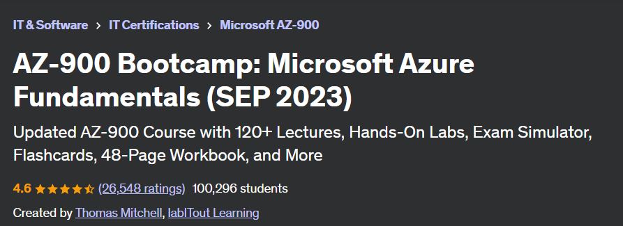 7 Best + Free Microsoft AZ-900 Certification Courses