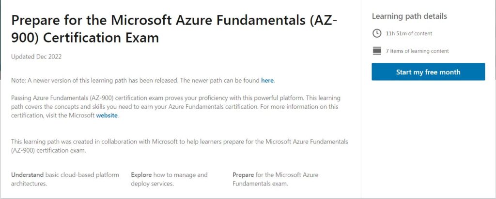 7 Best + Free Microsoft AZ-900 Certification Courses