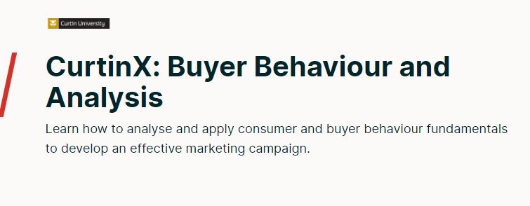 Buyer Behaviour and Analysis