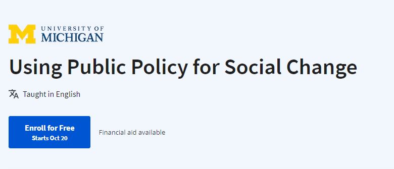 7 Best + Free Public Policy Courses with Certificates