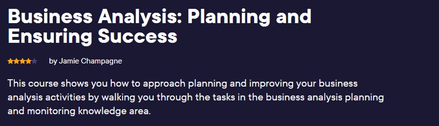 Business Analysis: Planning and Ensuring Success