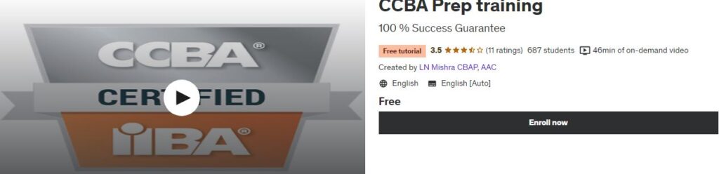 CCBA Prep training